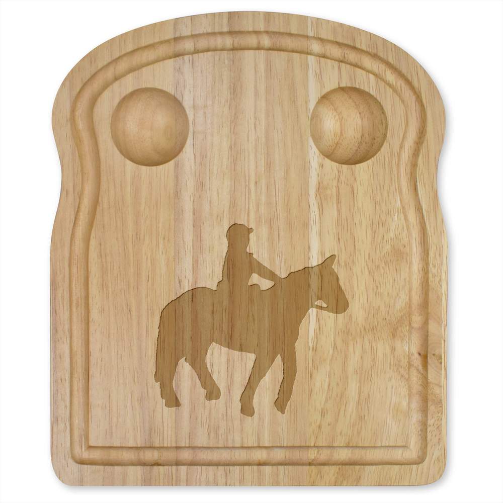 'Horse Riding' Wooden Breakfast Board (WB00021374)