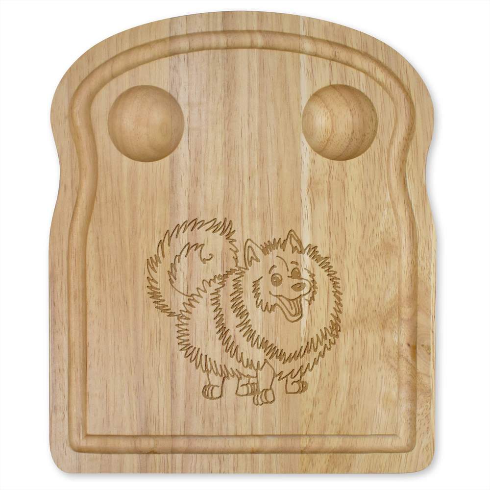 'Pomeranian Dog' Wooden Breakfast Board (WB00023748)