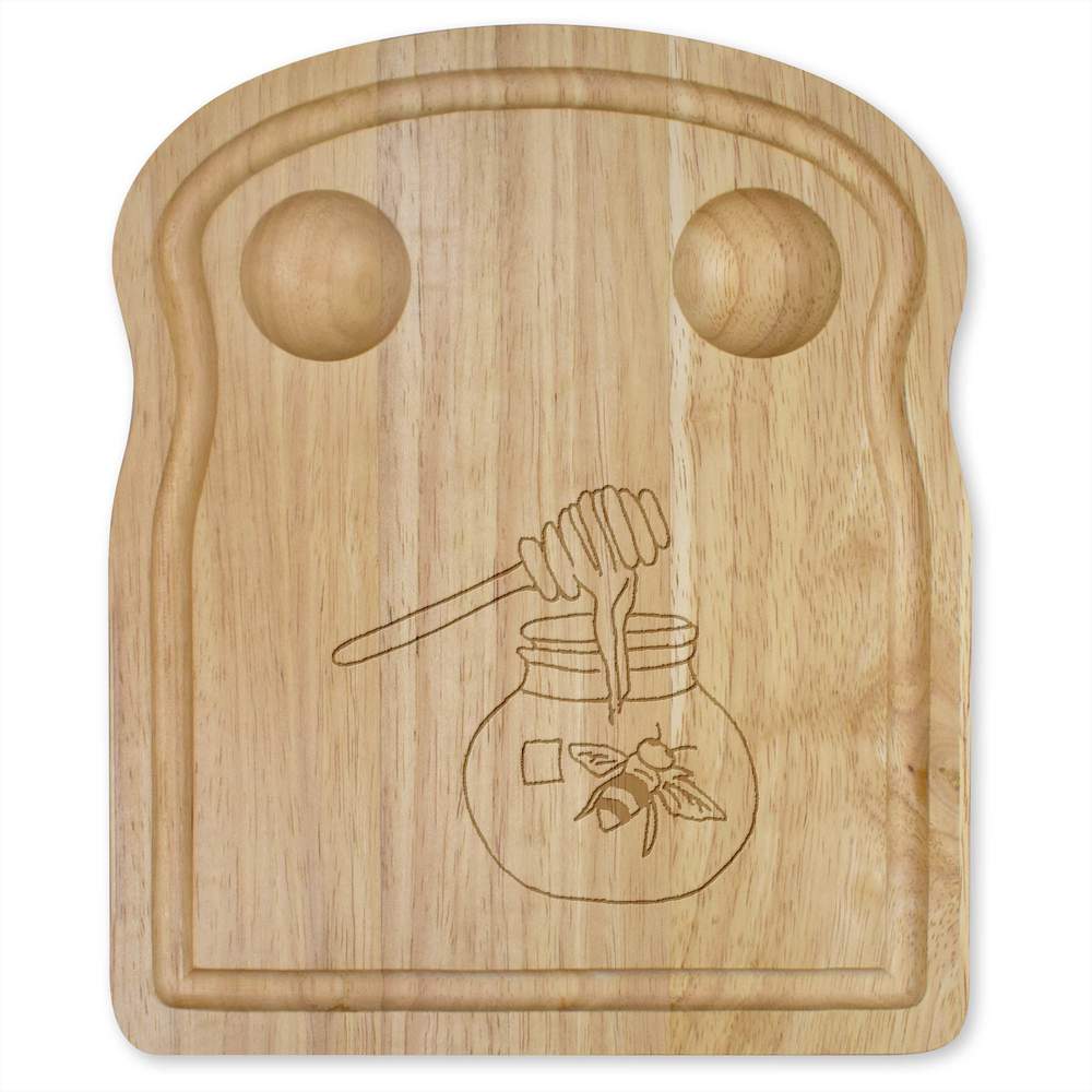 'Honey Pot Bee' Wooden Breakfast Board (WB00030553)