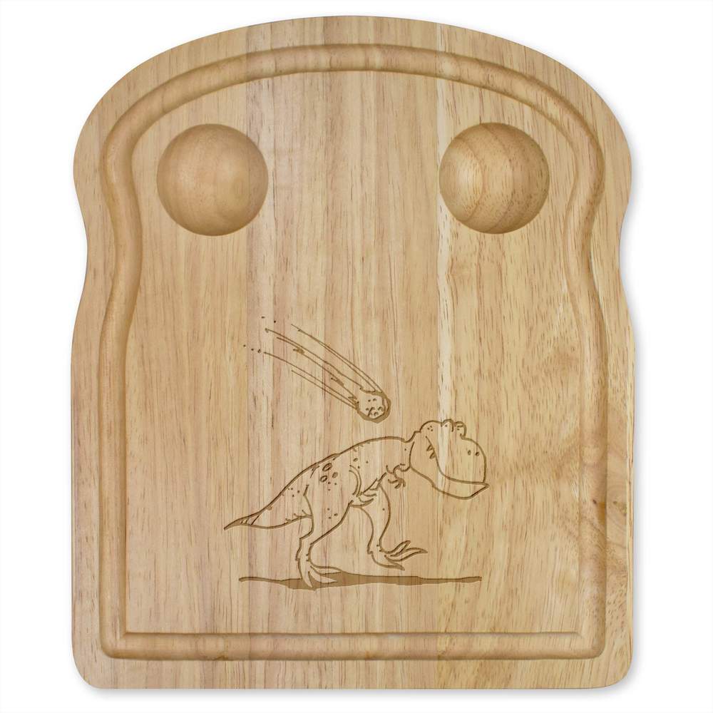 'Dinosaur & Meteorite' Wooden Breakfast Board (WB00032839)