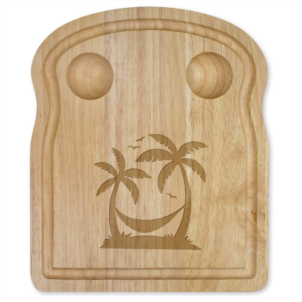 'Hammock & Palm Trees' Wooden Breakfast Board (WB00060599)