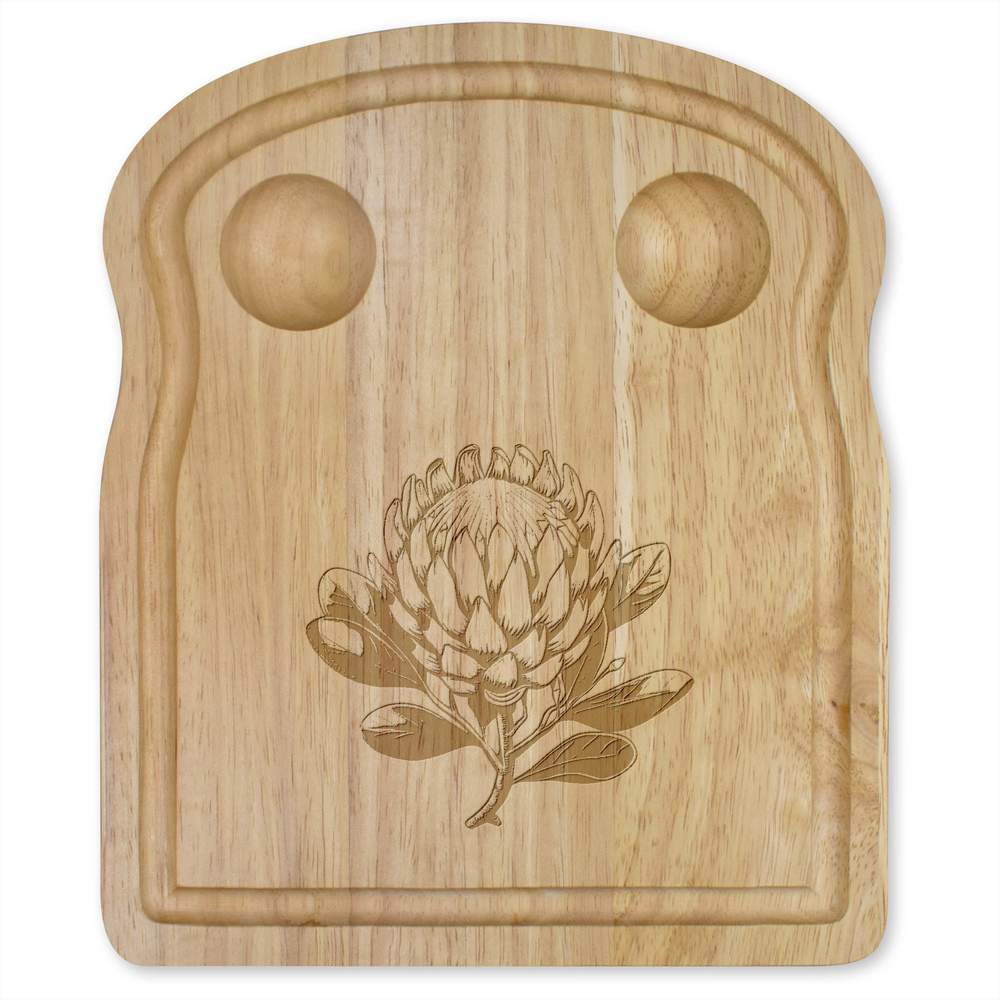 'Protea Flower' Wooden Breakfast Board (WB00078317)
