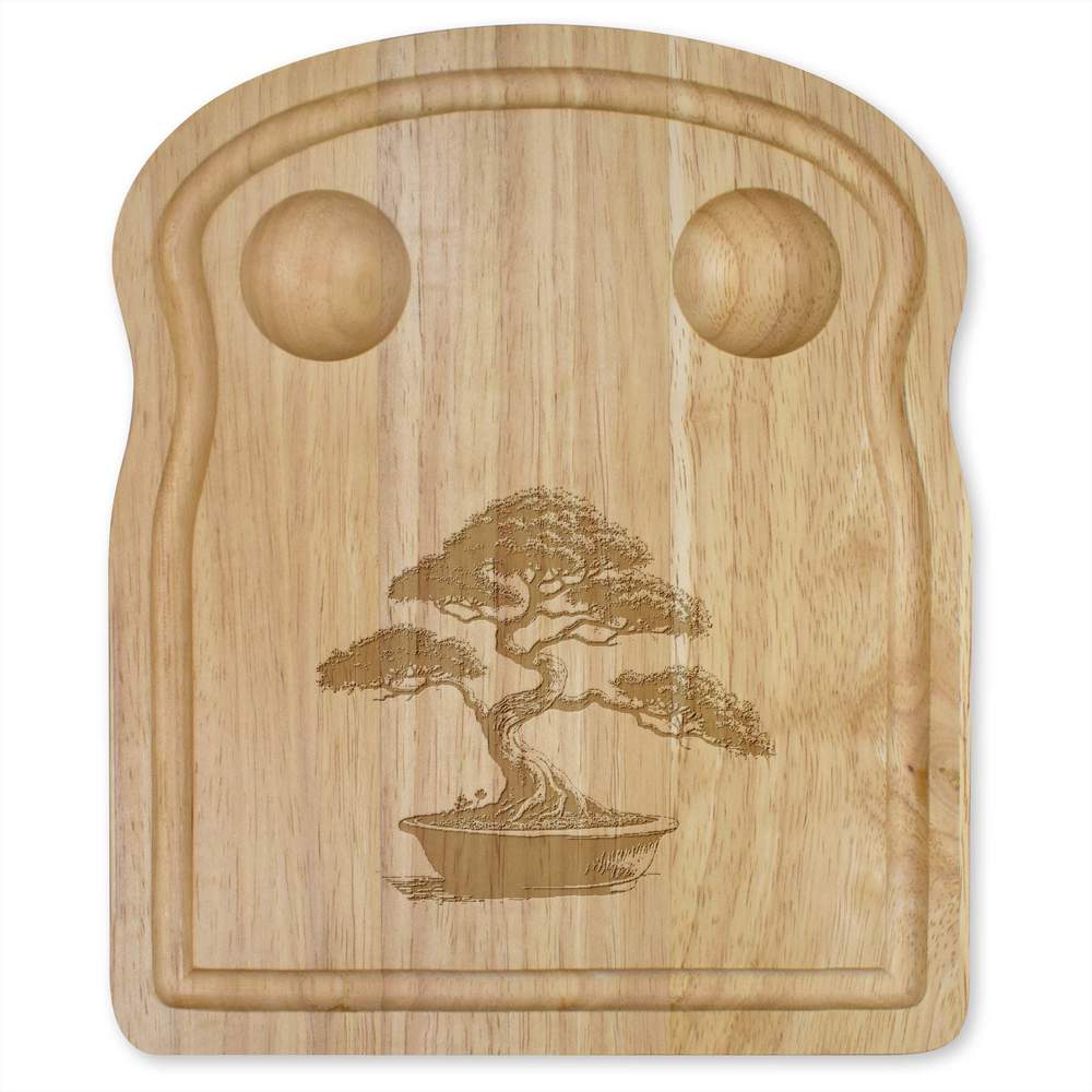 'Bonsai Tree in Pot' Wooden Breakfast Board (WB00083498)