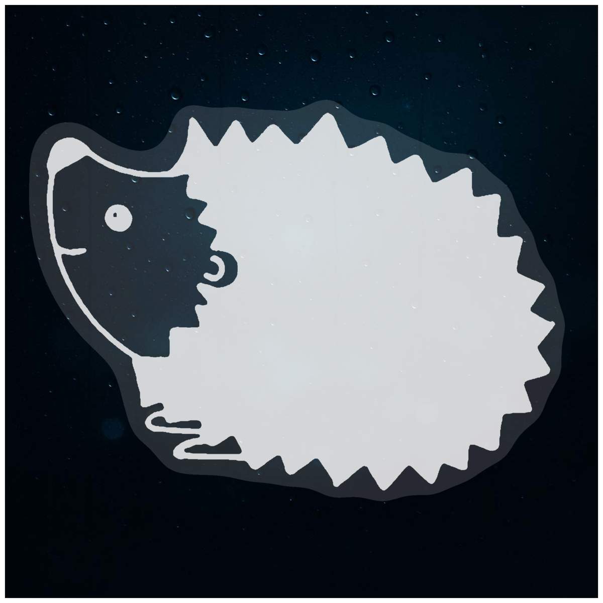 'Hedgehog' Static Window Clings / Stickers (WC002474)
