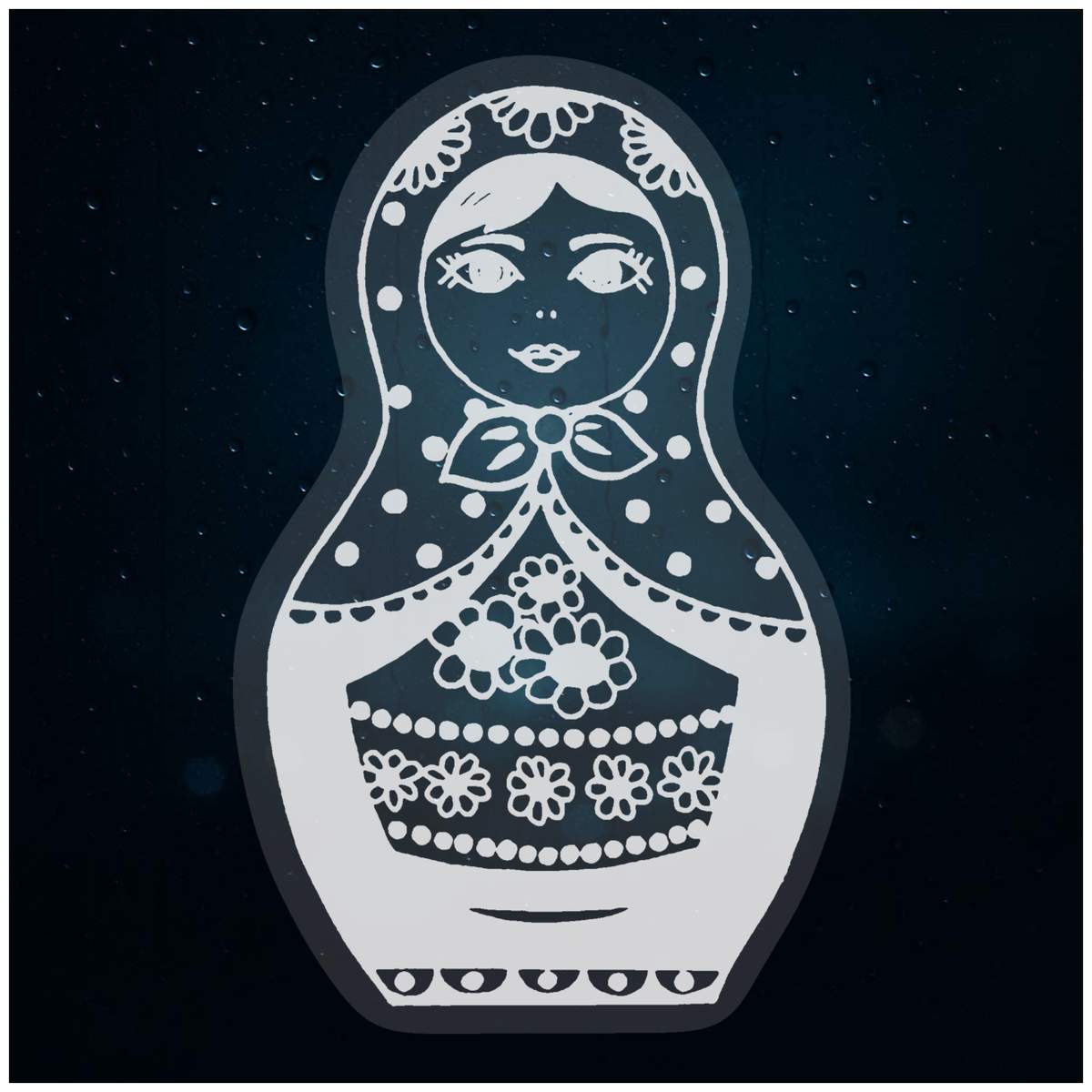 'Matryoshka Doll' Static Window Clings / Stickers (WC003225)