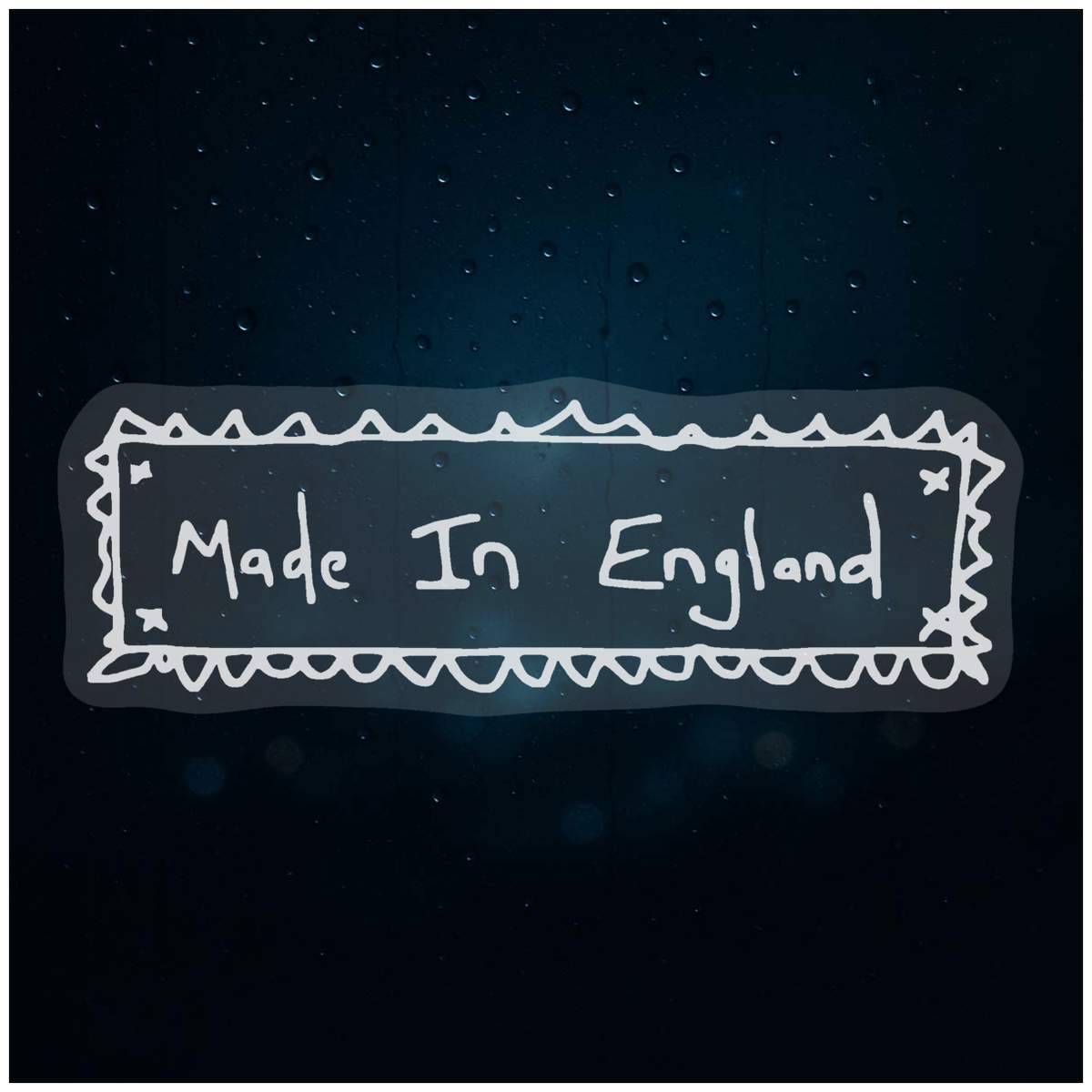 'Made In England' Static Window Clings / Stickers (WC003612)