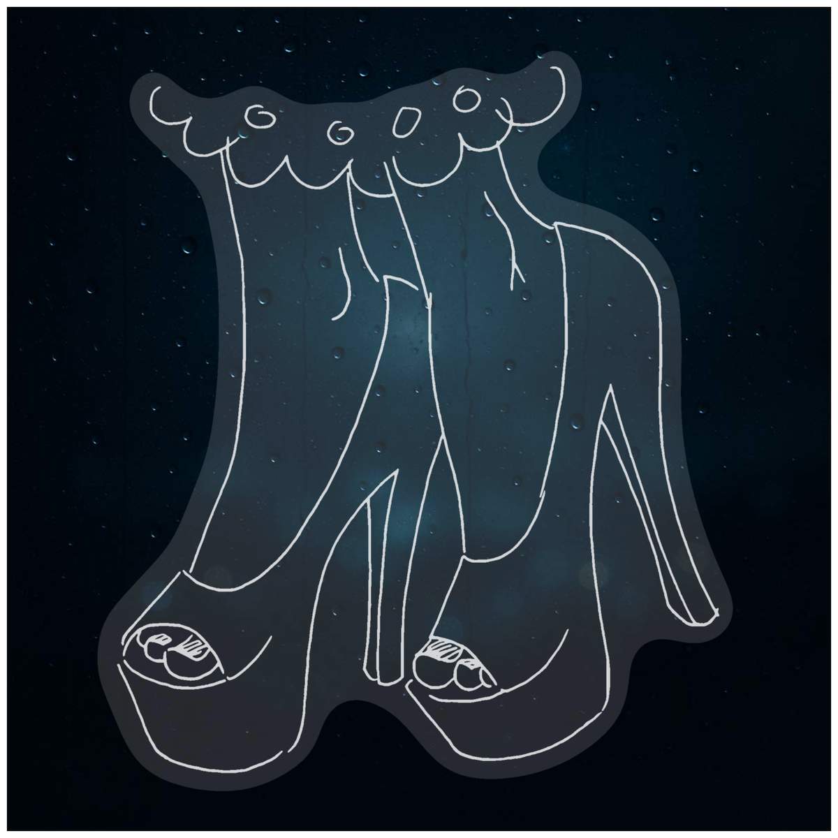 'Ladies Shoes' Static Window Clings / Stickers (WC006667)