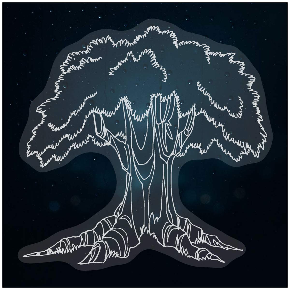 'Oak Tree' Static Window Clings / Stickers (WC007144)