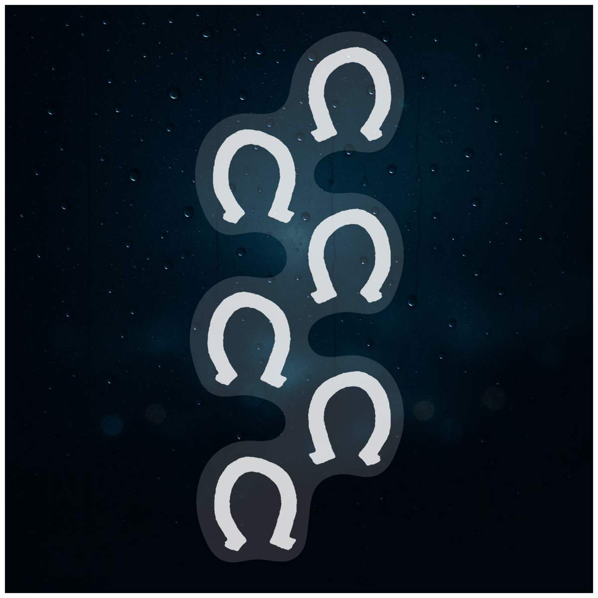 'Horse Tracks' Static Window Clings / Stickers (WC007637)