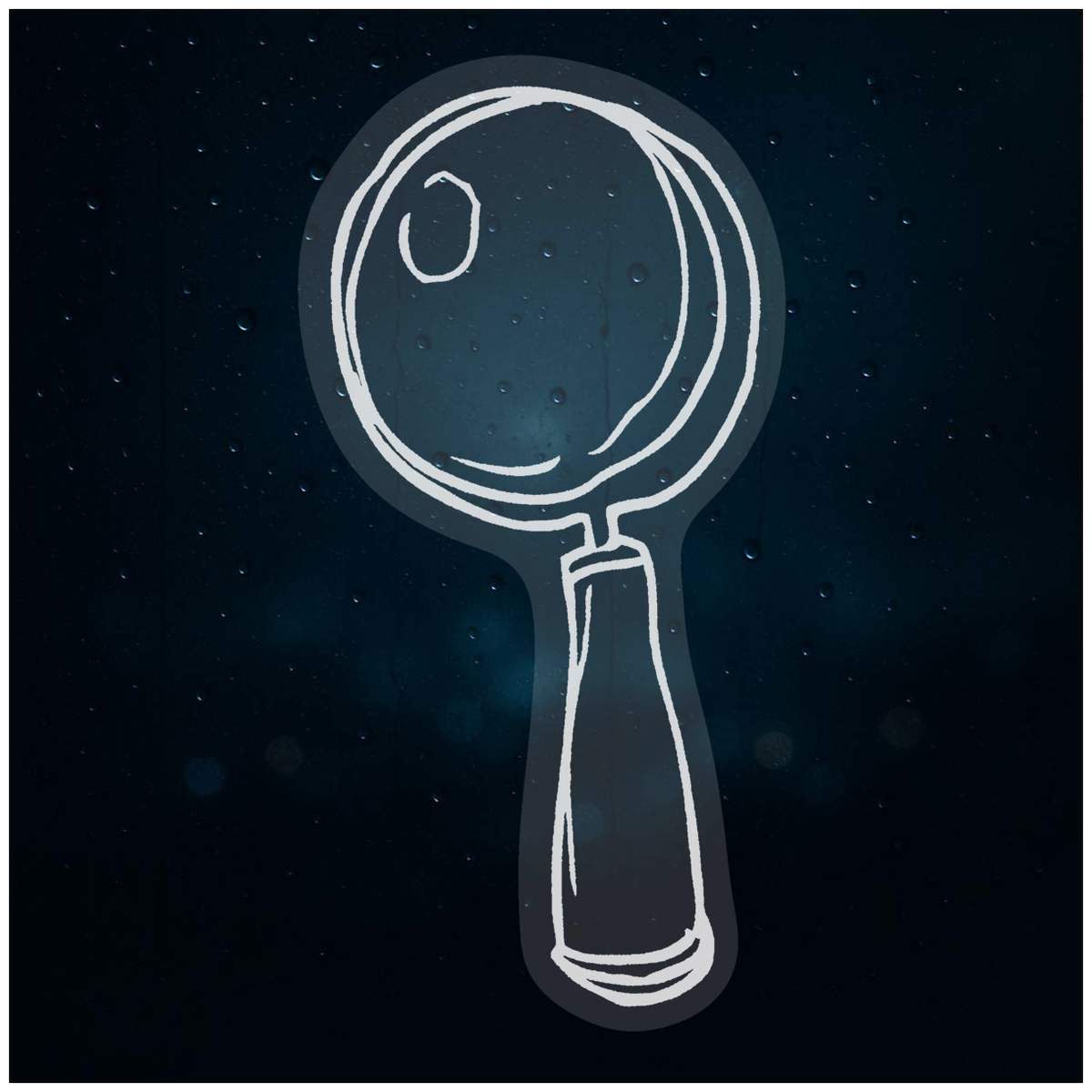 'Magnifying Glass' Static Window Cling / Decal - Removable Decal for Mirrors, Glass Doors and Cars (WC009029)