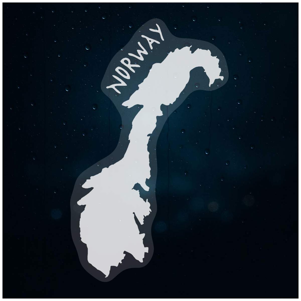 'Norway Country' Static Window Clings / Stickers (WC014592)