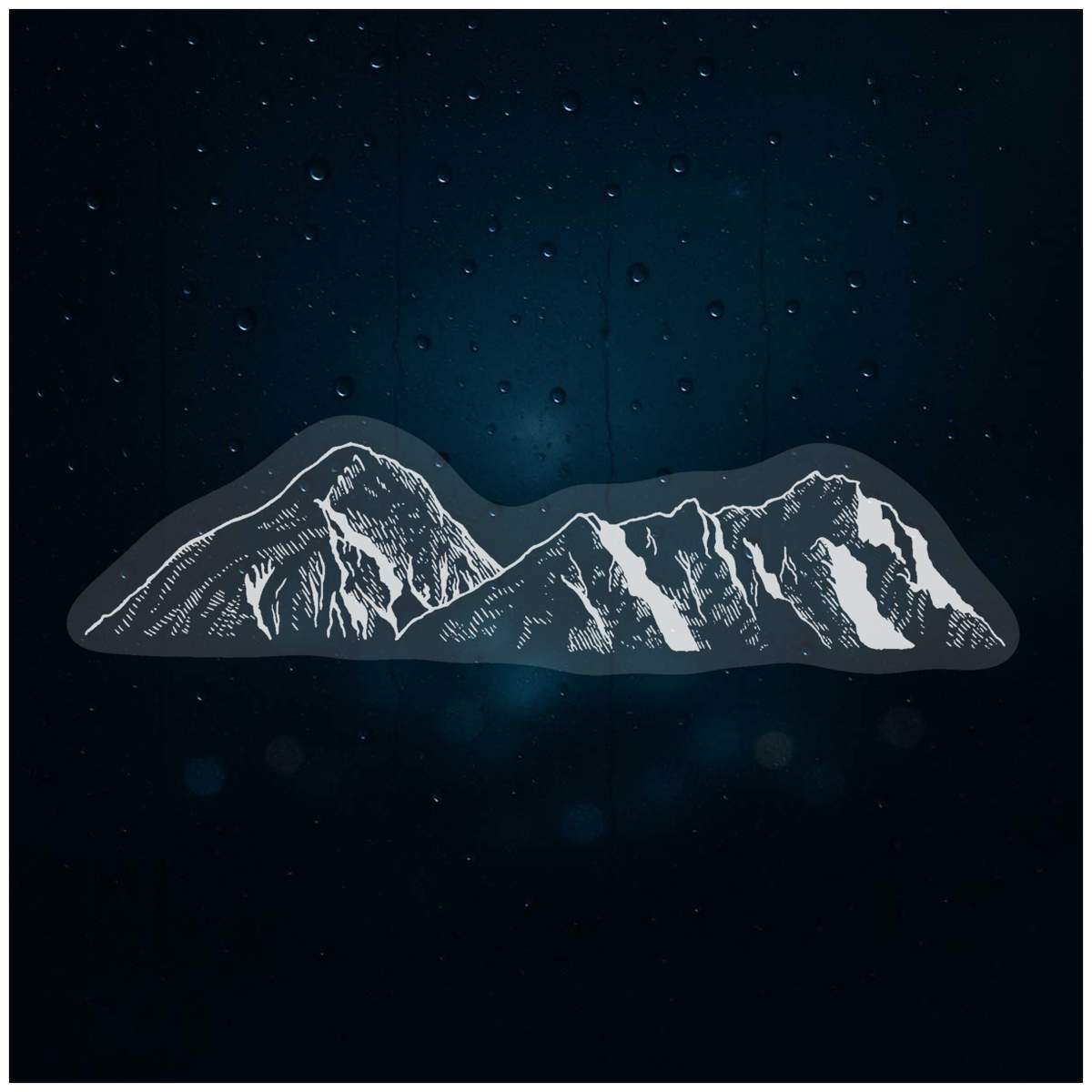 'Mountains' Static Window Clings / Stickers (WC015268)