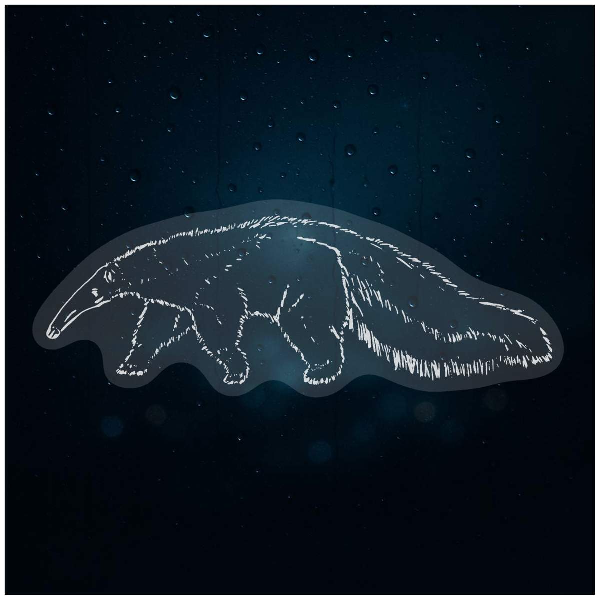 'Anteater' Static Window Clings / Stickers (WC025482)