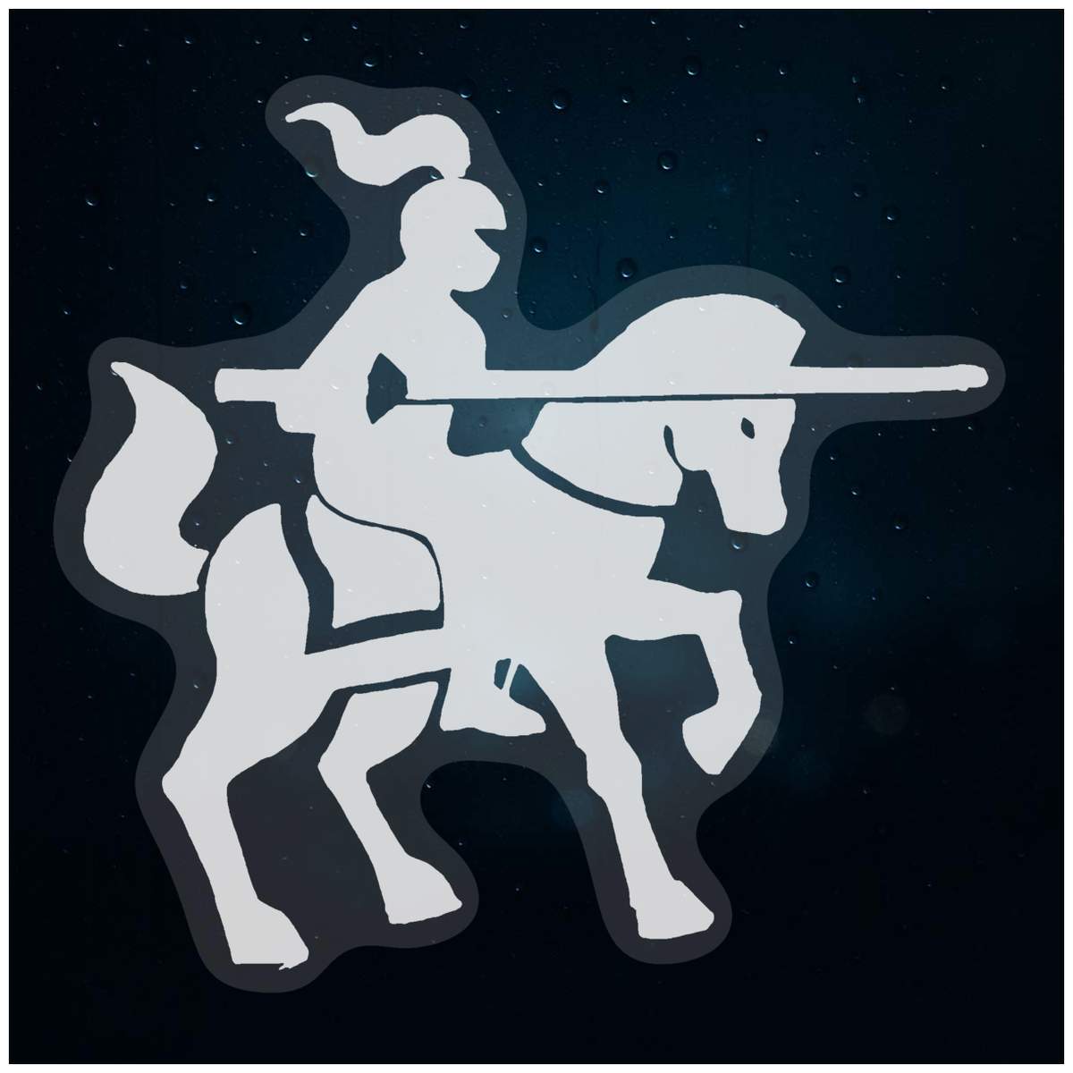 'Jouster' Static Window Clings / Stickers (WC026854)