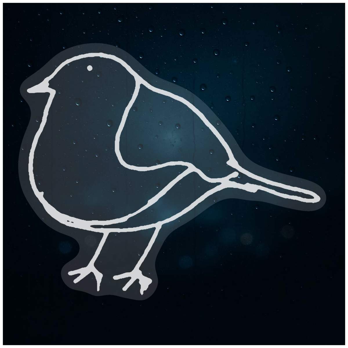 'Bird' Static Window Clings / Stickers (WC029713)