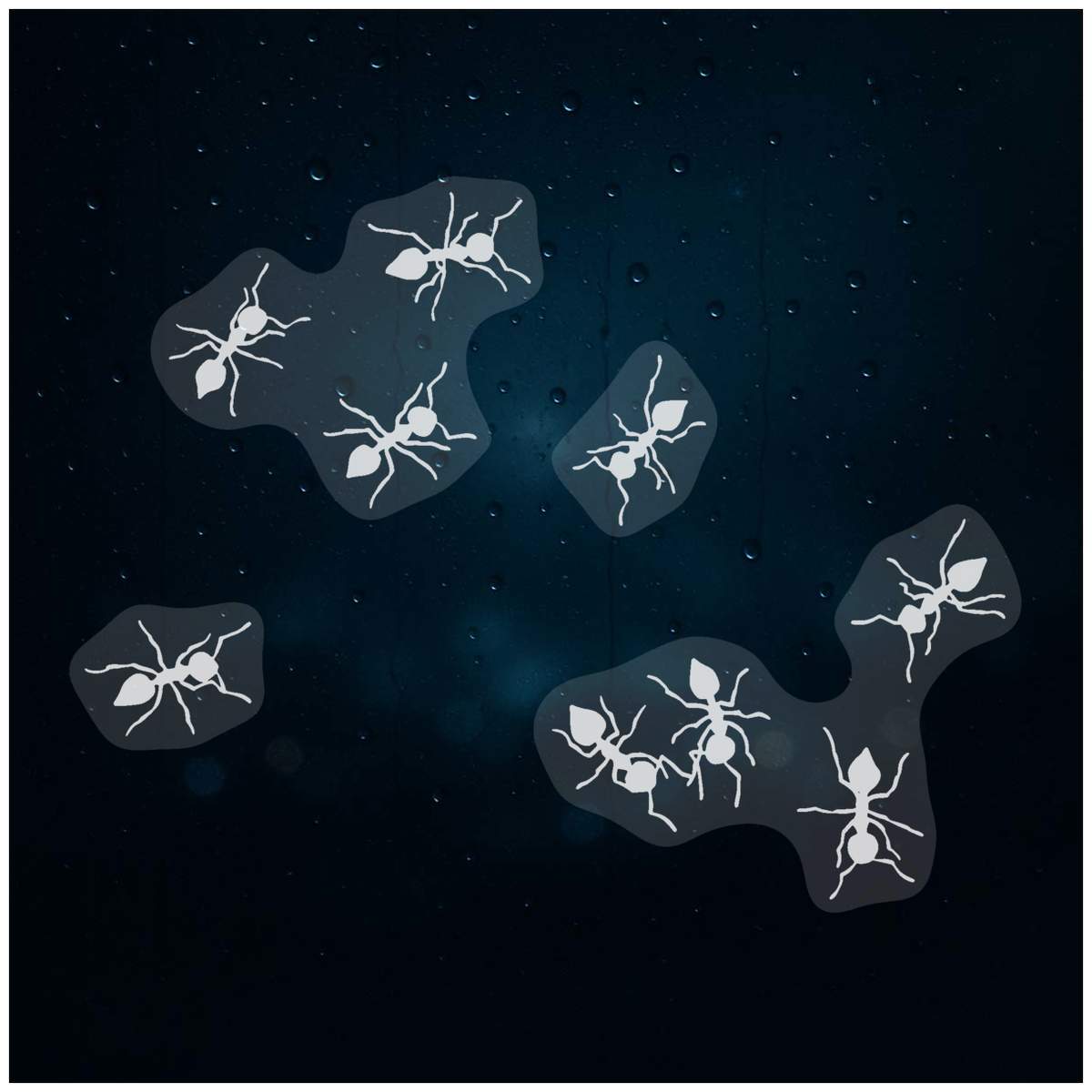 'Swarming Ants' Static Window Clings / Stickers (WC029840)