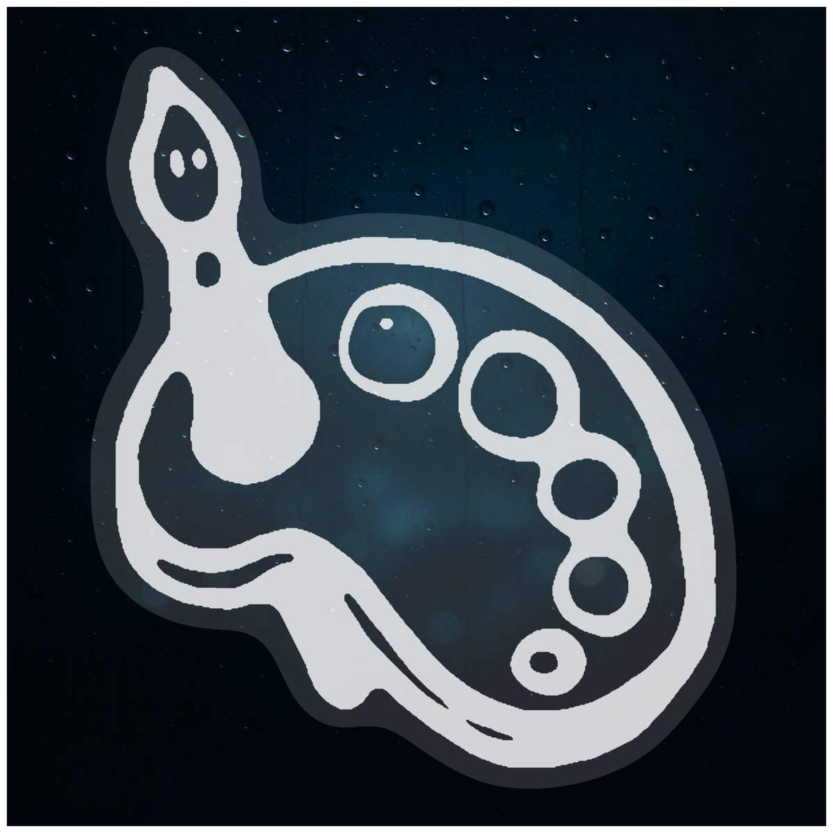 'Artist Palette' Static Window Clings / Stickers (WC018034)