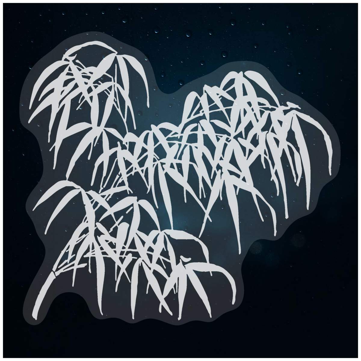 'Bamboo Leaves' Static Window Clings / Stickers (WC037505)