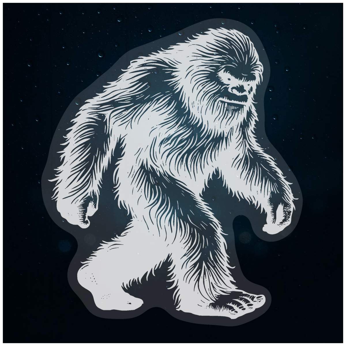 'Sasquatch' Static Window Clings / Stickers (WC045501)