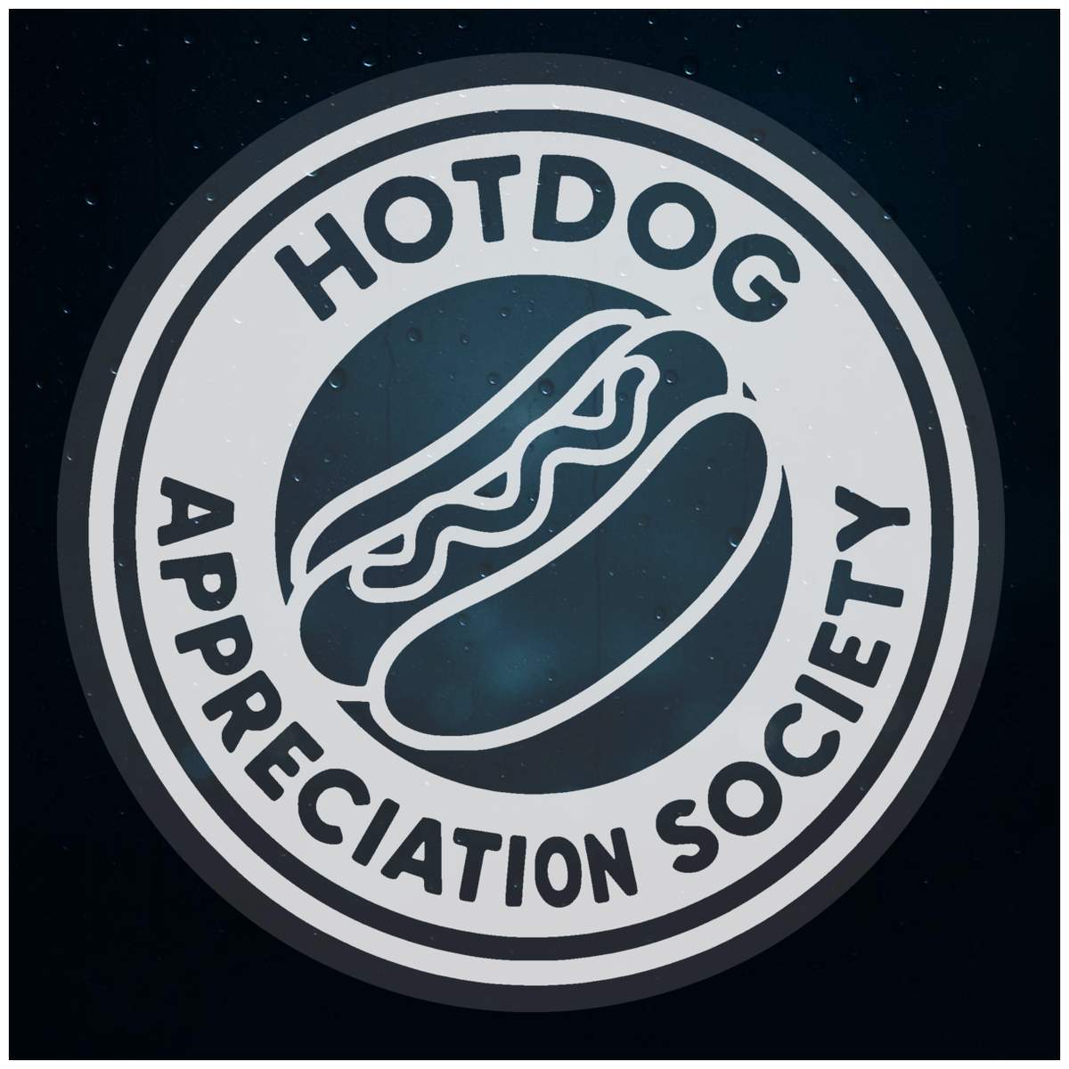 'Hot Dog Appreciation Society' Static Window Clings / Stickers (WC056488)
