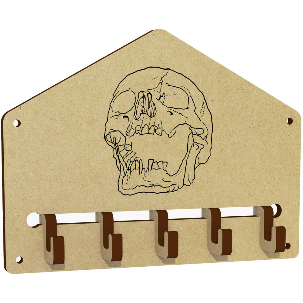 'Screaming Skull' Wall Mounted Key Hooks / Holder (WH00047857)