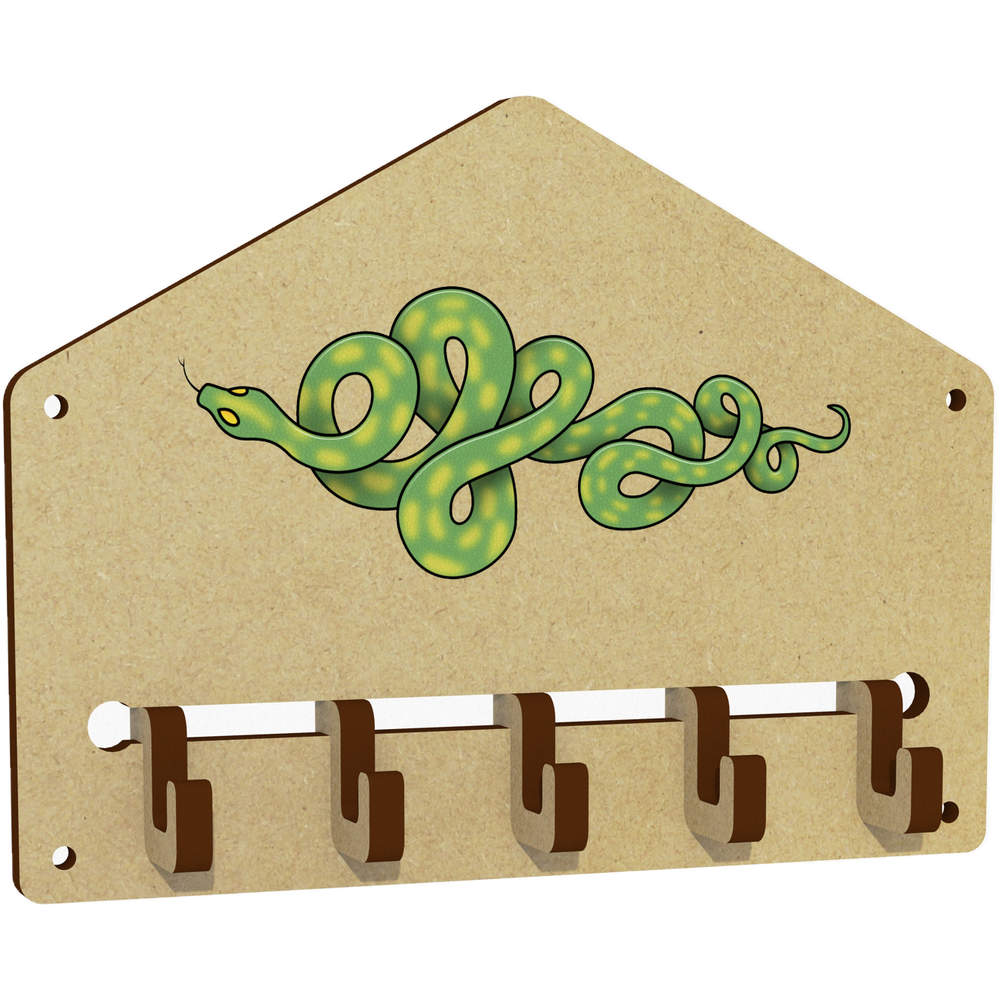 'Green Snake' Wall Mounted Key Hooks / Holder (WH00050526)
