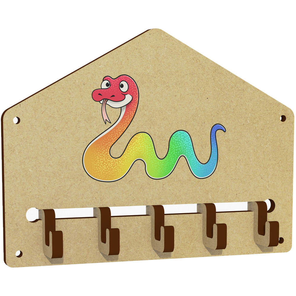 'Rainbow Snake' Wall Mounted Key Hooks / Holder (WH00050938)