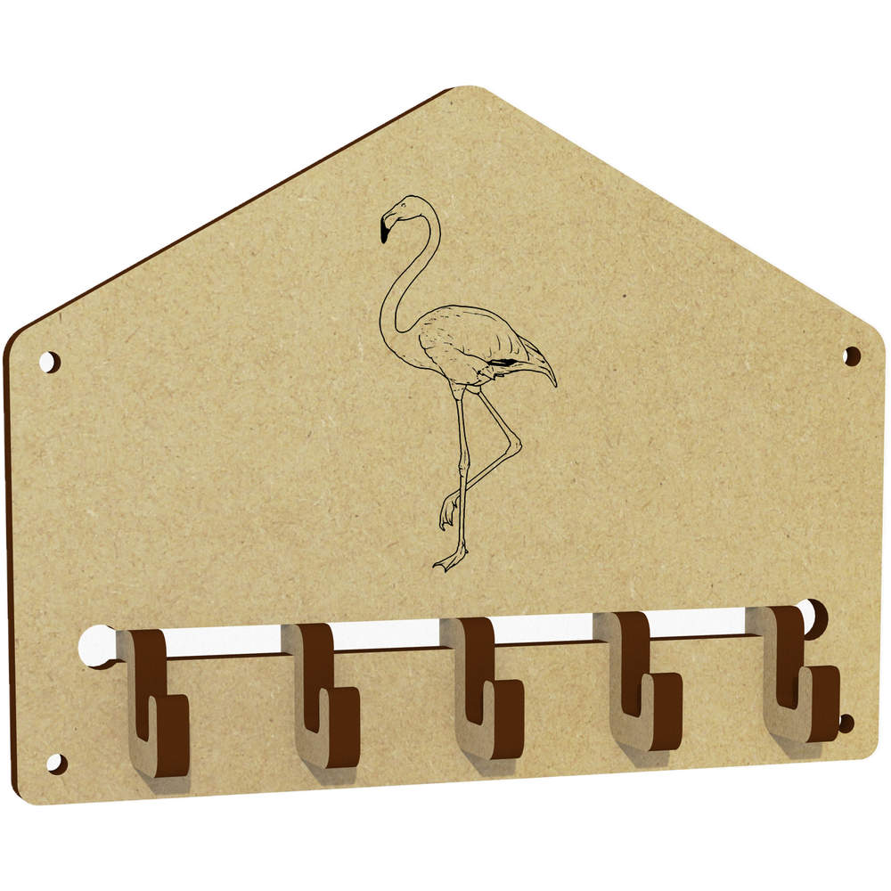 'Flamingo' Wall Mounted Key Hooks / Holder (WH00057676)