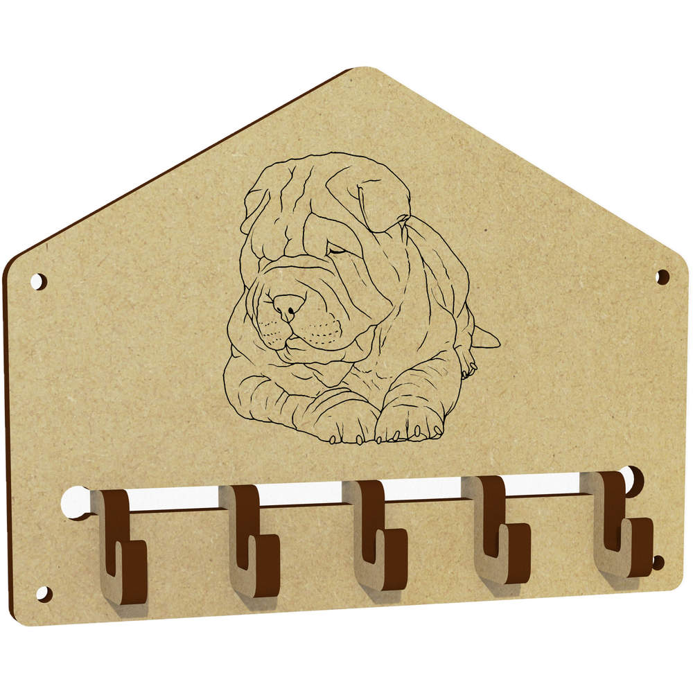 'Shar Pei' Wall Mounted Key Hooks / Holder (WH00059282)