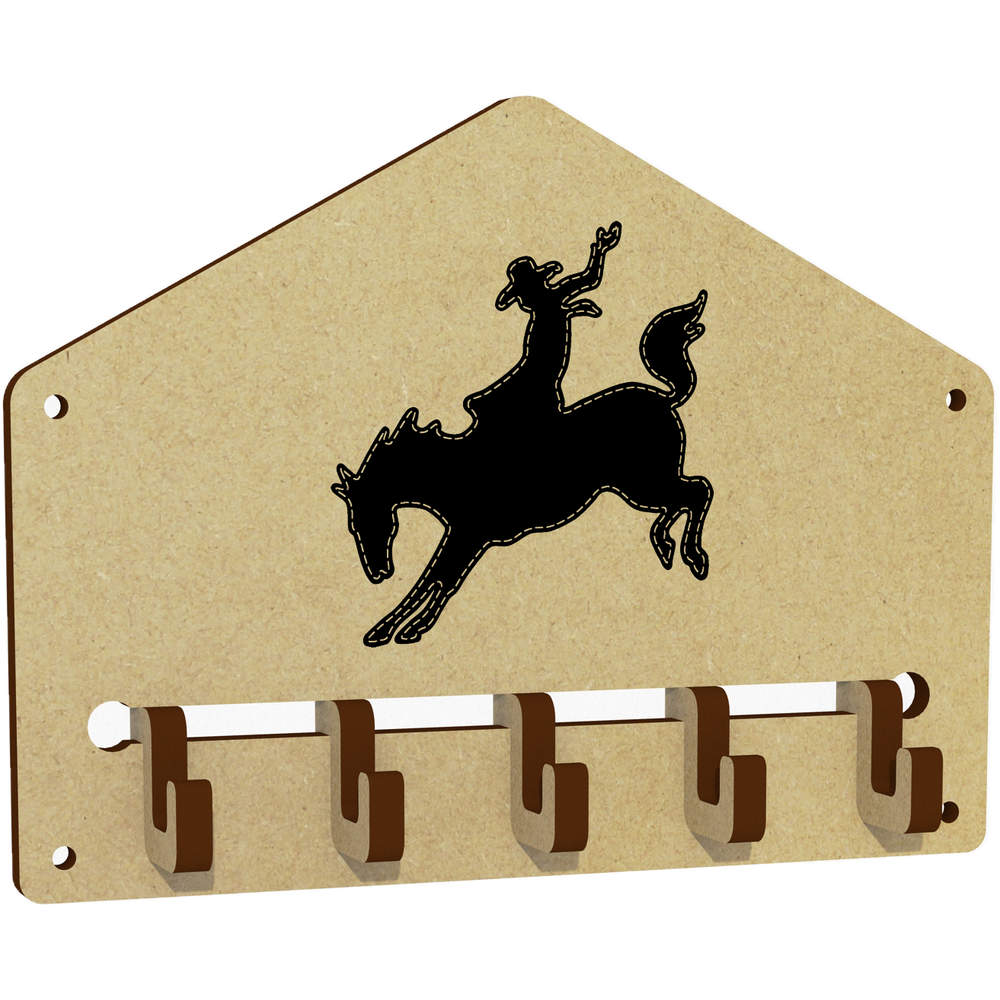 'Stitched Cowboy' Wall Mounted Key Hooks / Holder (WH00064988)