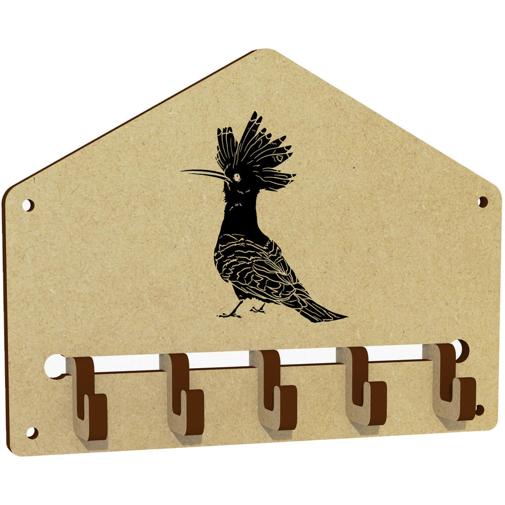 'Eurasian Hoopoe Bird' Wall Mounted Key Hooks / Holder (WH00069170)
