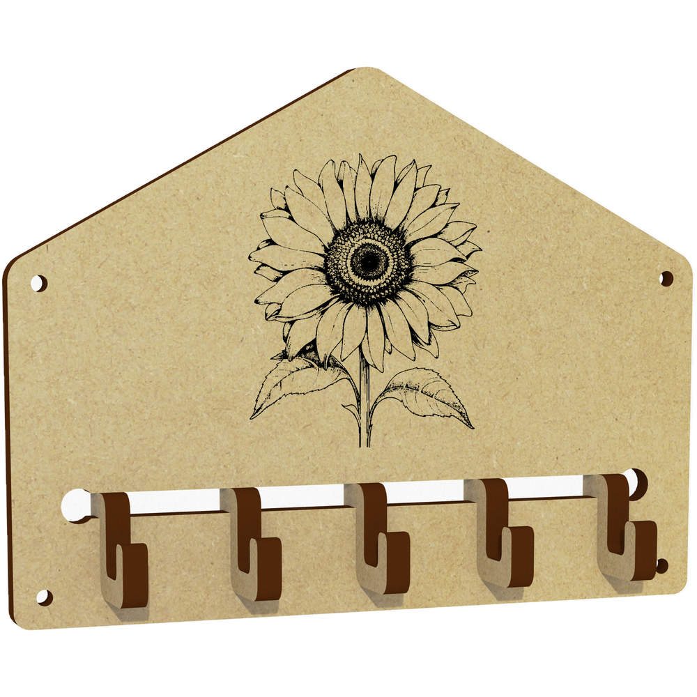 'sunflower' Wall Mounted Key Hooks / Holder (WH00070306)