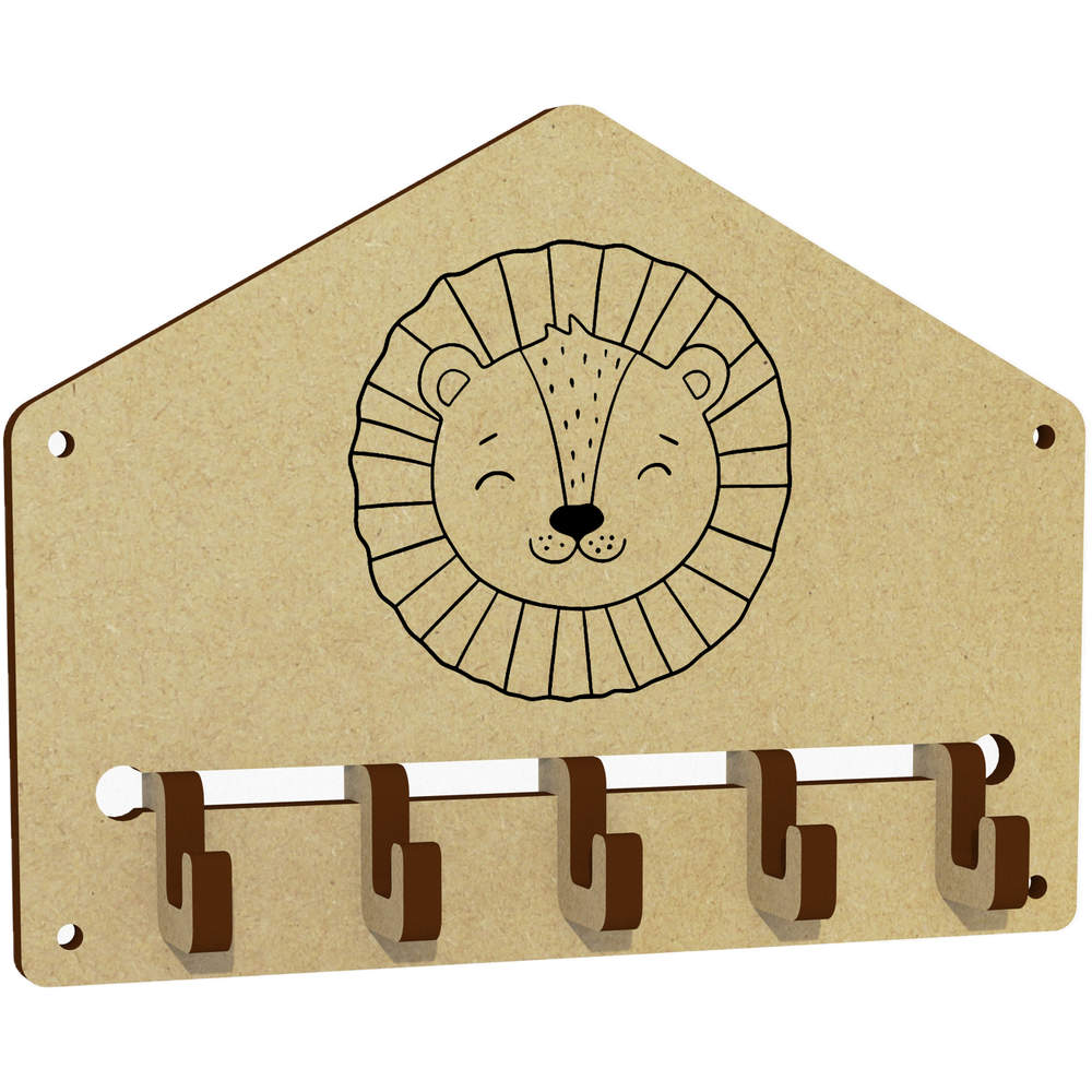 'Lion's Head' Wall Mounted Key Hooks / Holder (WH00075608)
