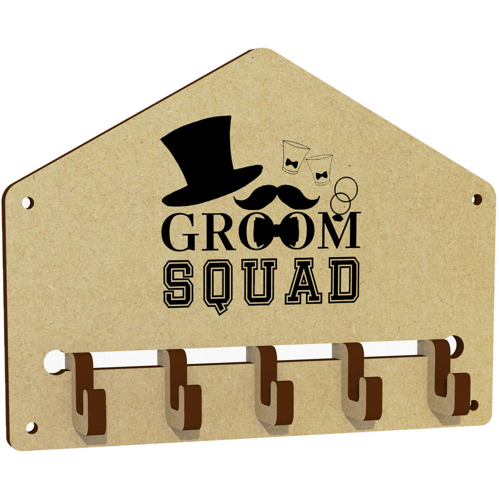 'Groom Squad' Wall Mounted Key Hooks / Holder (WH00077752)