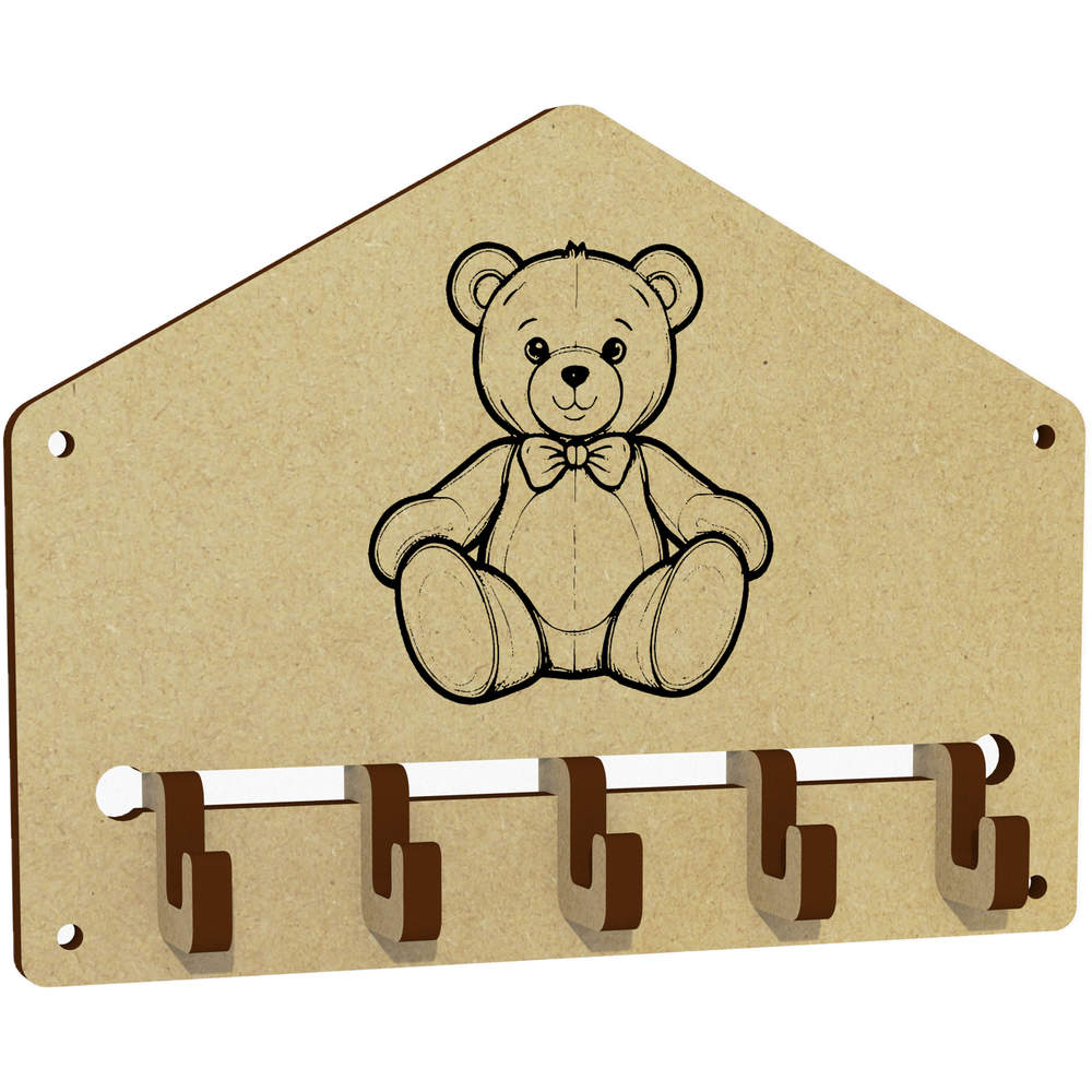 'Teddy Bear' Wall Mounted Key Hooks / Holder (WH00078146)