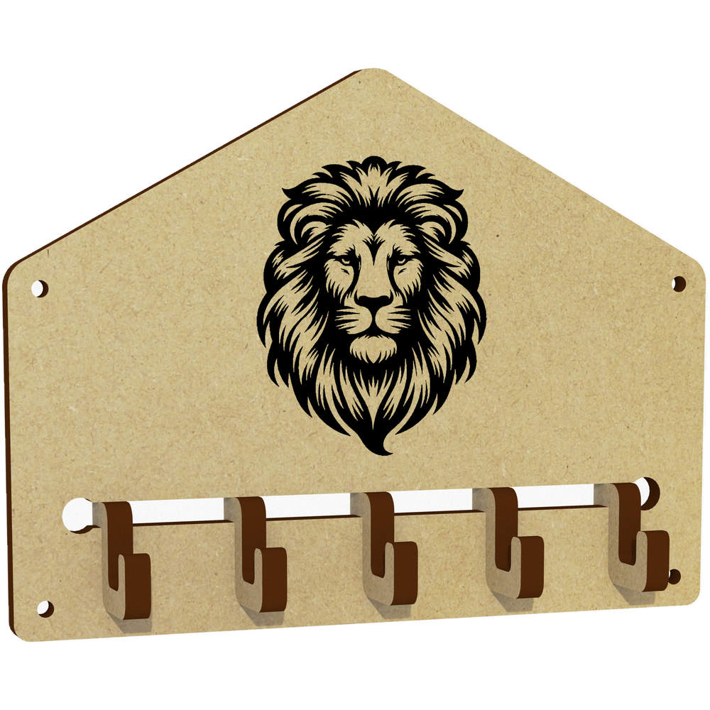 'Majestic Lion' Wall Mounted Key Hooks / Holder (WH00081930)
