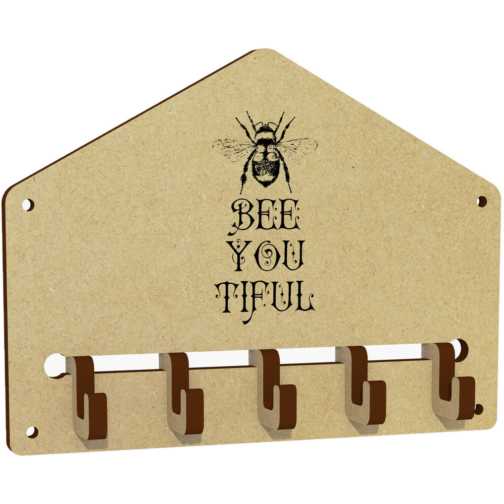 'Bee You Tiful Bumblebee' Wall Mounted Key Hooks / Holder (WH00084574)