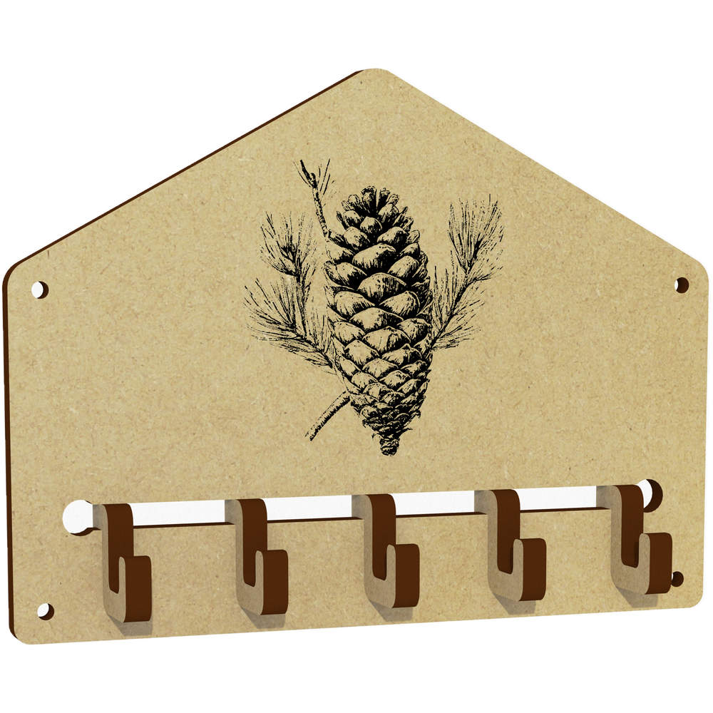 'Single Pinecone' Wall Mounted Key Hooks / Holder (WH00085610)