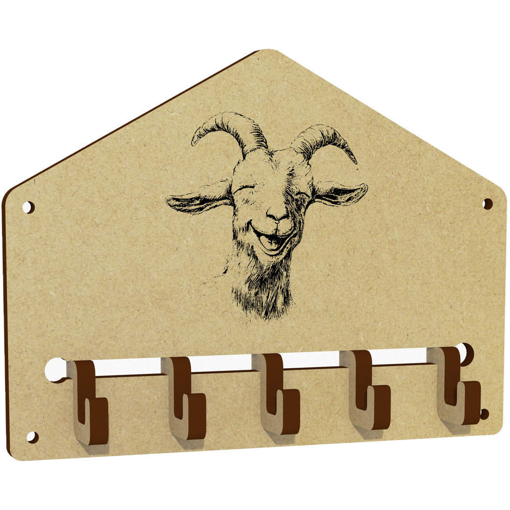 'Laughing Goat' Wall Mounted Key Hooks / Holder (WH00085824)