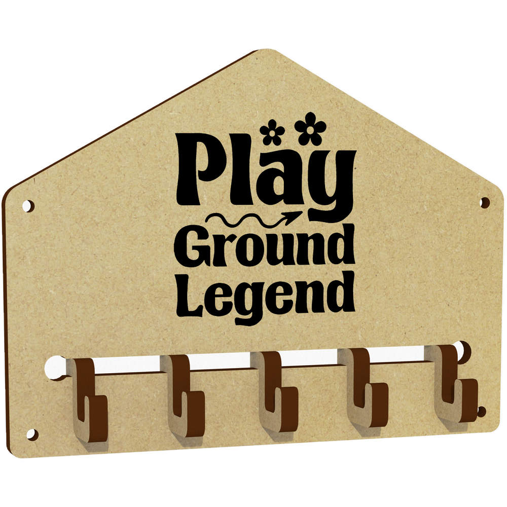 'Playground Legend Funny Text ' Wall Mounted Key Hooks / Holder (WH00090058)