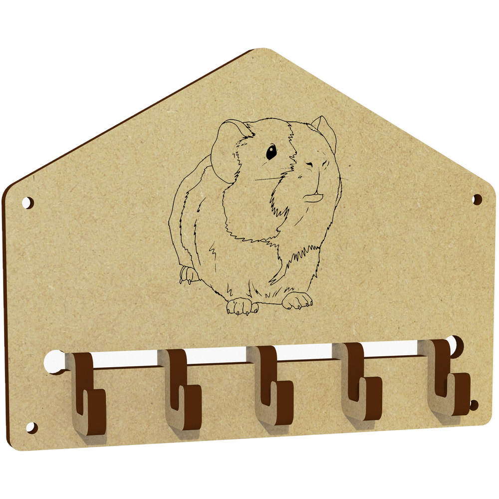 'Adorable Baby Guinea Pig' Wall Mounted Key Hooks / Holder (WH00094098)