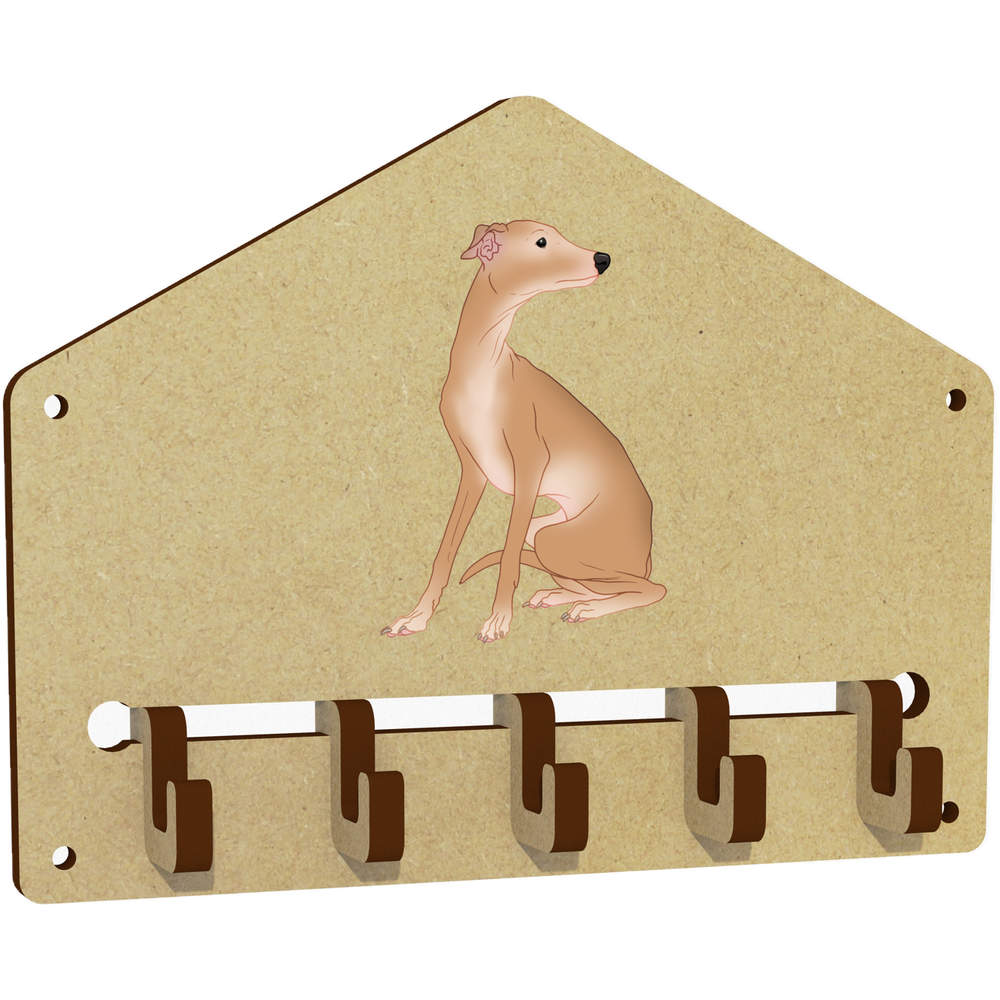 'Elegant Italian Greyhound' Wall Mounted Key Hooks / Holder (WH00094141)