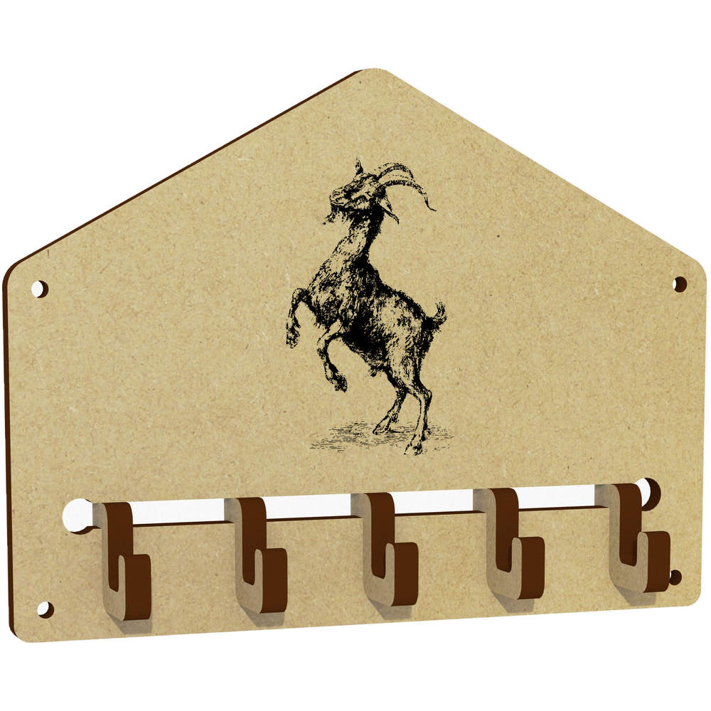 'Goat Dancing' Wall Mounted Key Hooks / Holder (WH00094175)
