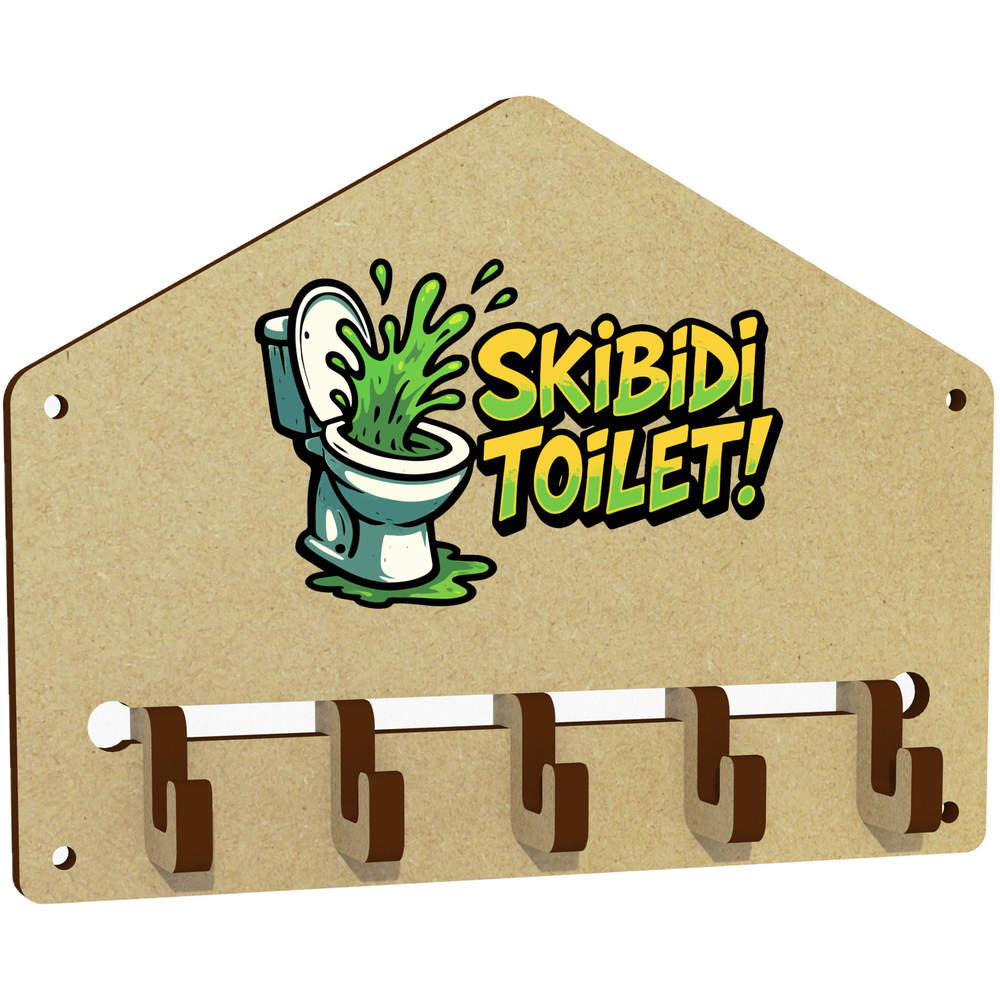 'Skibidi Toilet!' Wall Mounted Key Hooks / Holder (WH00096530)