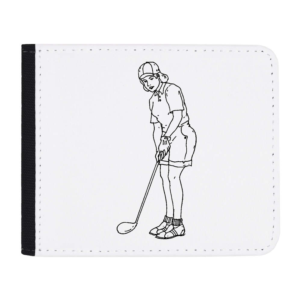'Lady Playing Golf' Wallet (WL00002905)