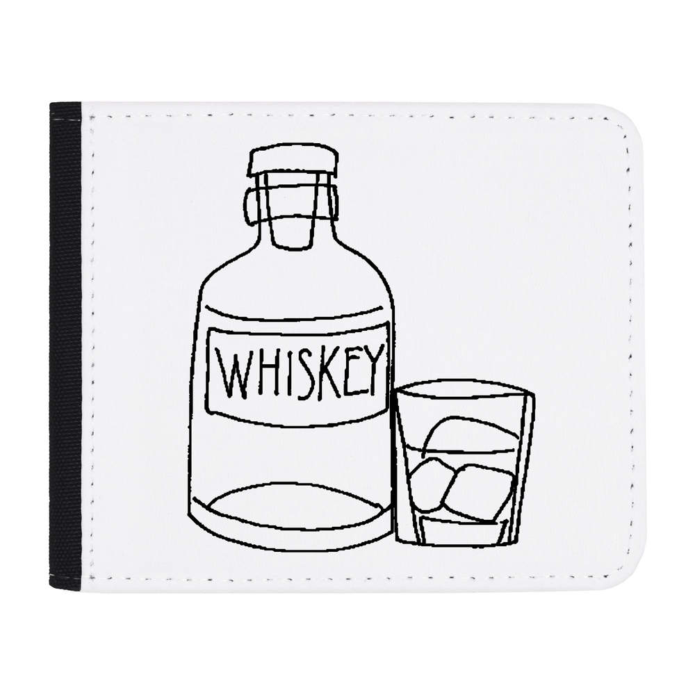 'Whiskey Bottle & Glass' Wallet (WL00007620)