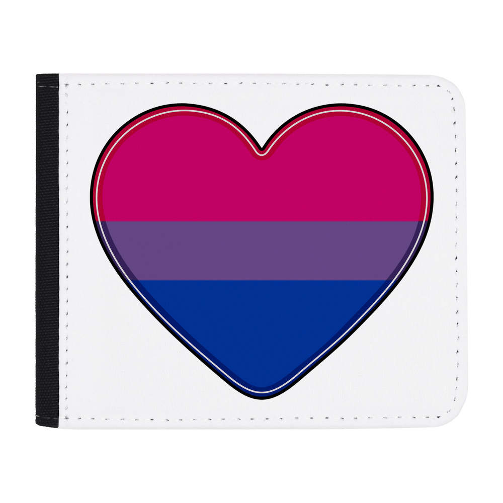 'Bisexual Flag Heart' Wallet (WL00014018)