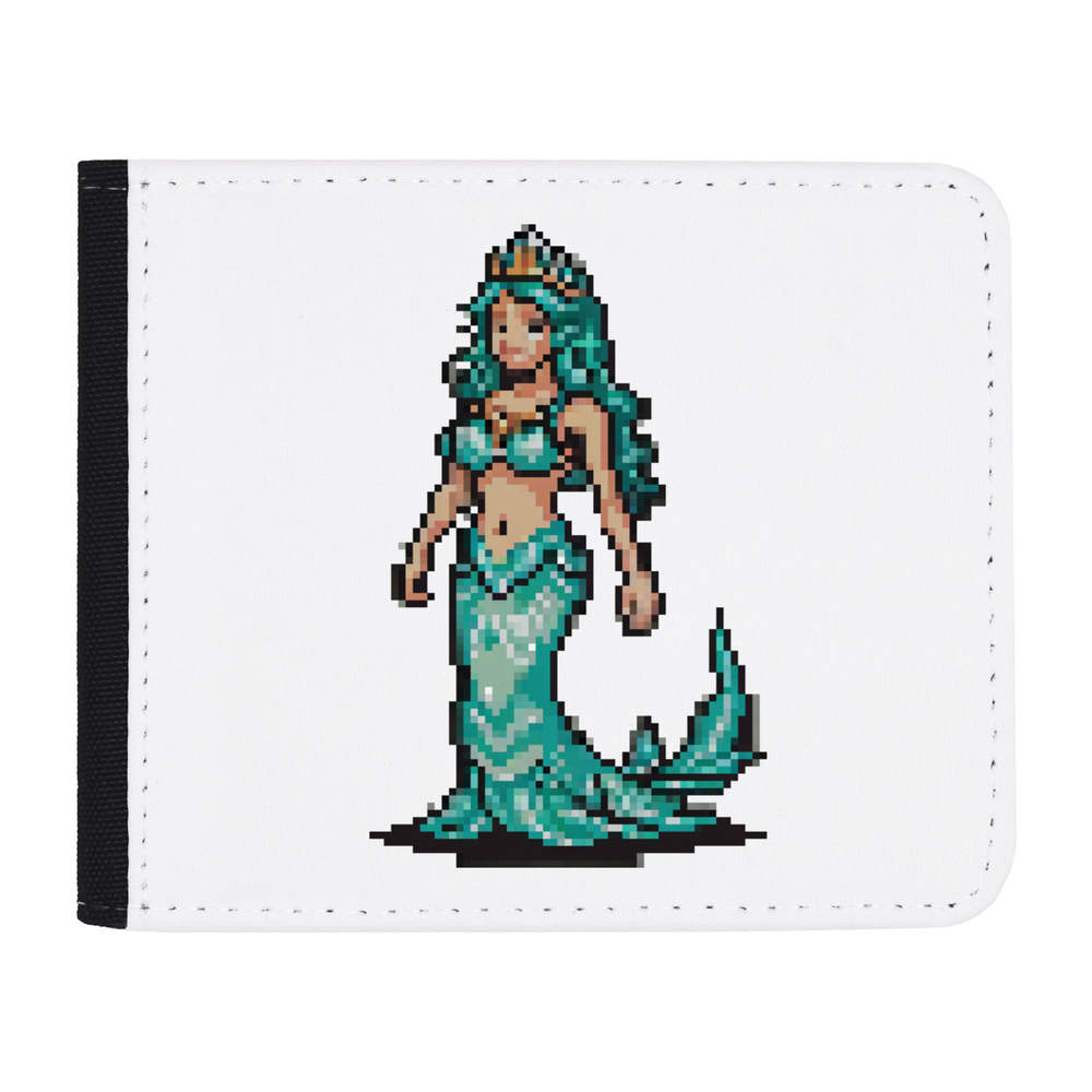 'Mermaid Wearing Crown Pixel Art' Wallet (WL00021904)