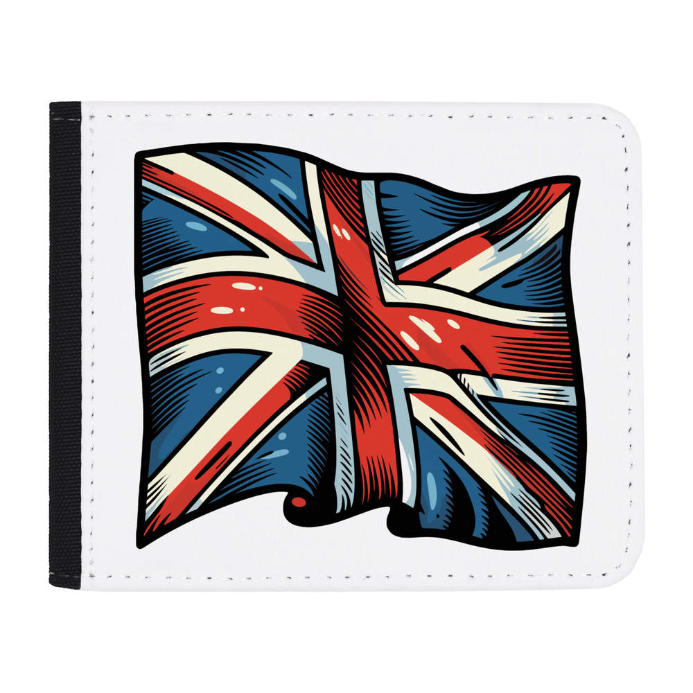 'Waving Union Jack Flag' Wallet (WL00025112)