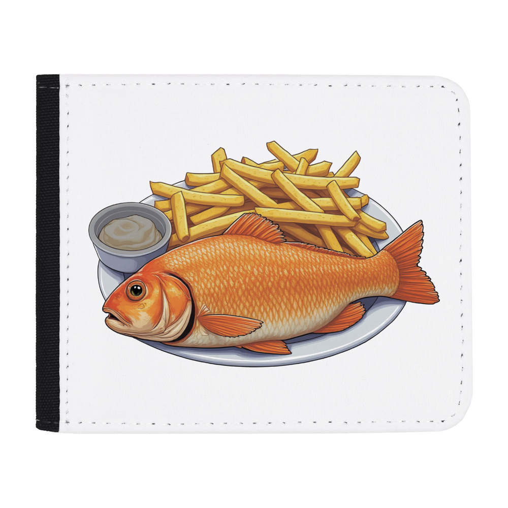 'Fish and Chips on Plate' Wallet (WL00027251)